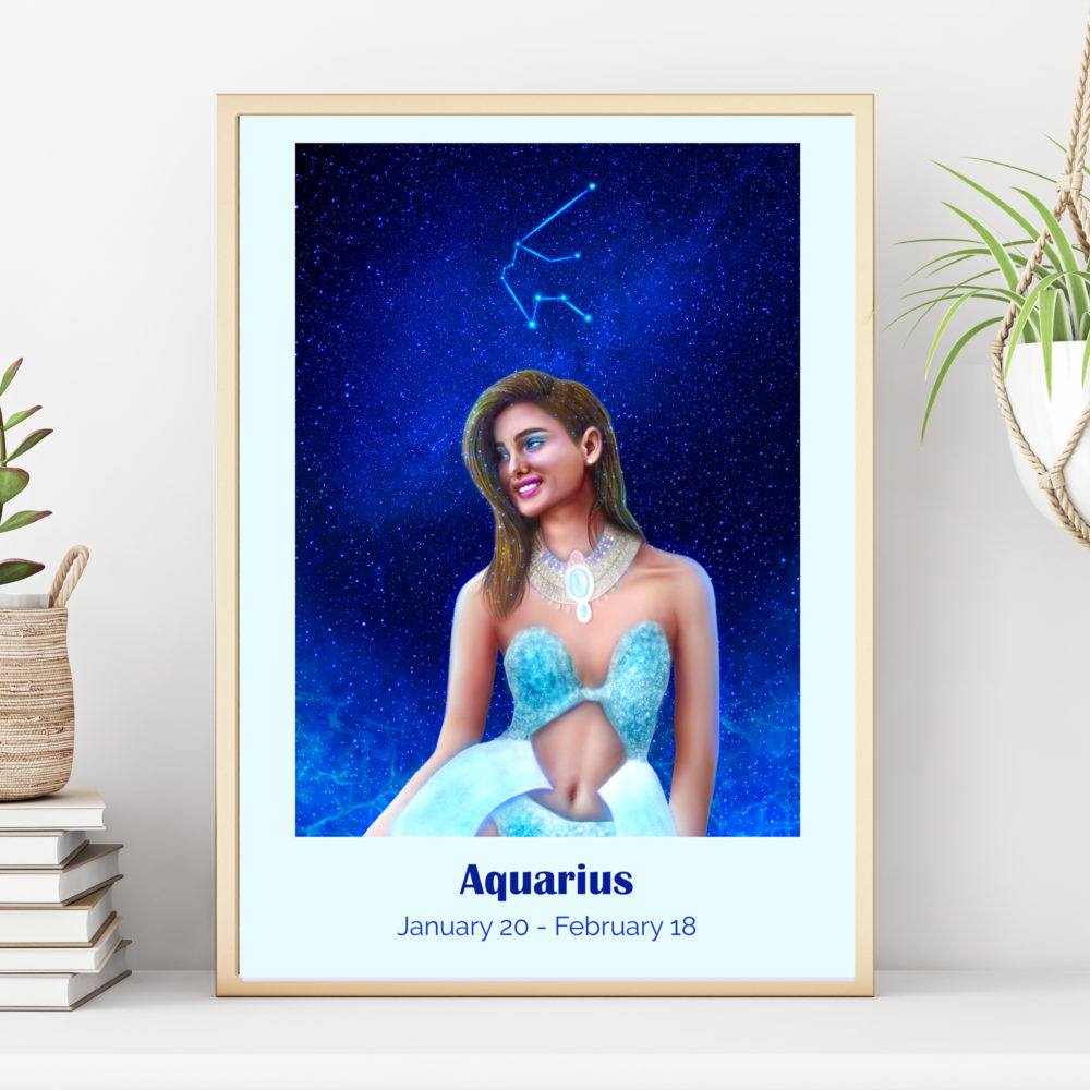 aquarius-zodiac-sign-printable-poster-3-sizes-magda-design